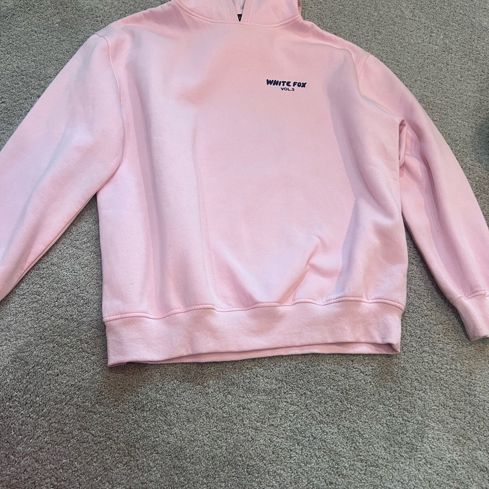White Fox Pink Sweatshirt